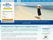 Tablet Screenshot of microtel-palawan.com